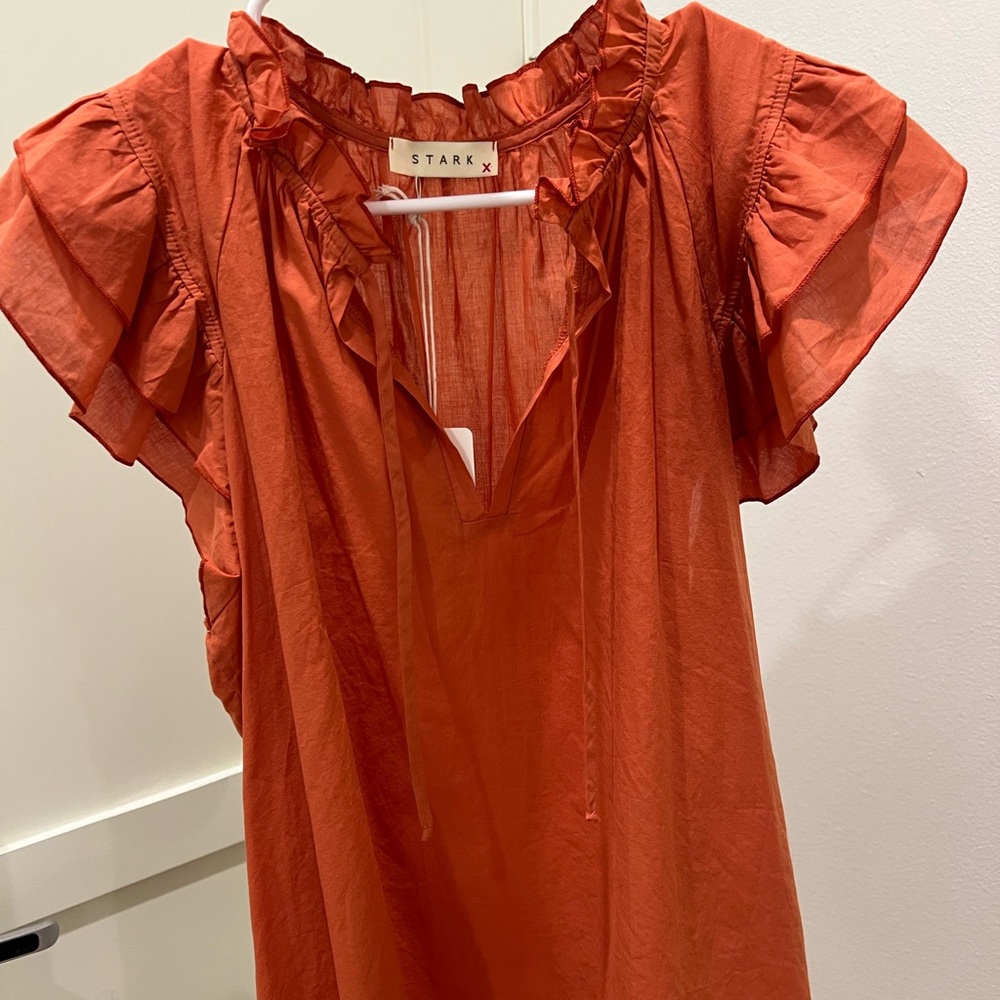STARK orange blouse